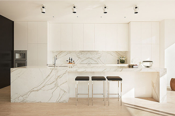 The Design Chaser: Homes to Inspire | Majestic in Melbourne #interior #design #decor #kitchen #marble #deco #decoration
