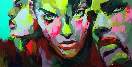 Françoise Nielly - Artist :: Gallery #oil #rave #painting #neon