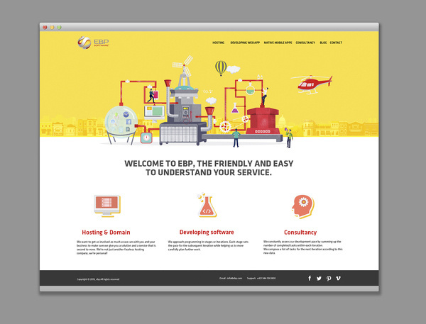 Web design #flat #lab #design #icons #illustration #concept #layout #web #bratus