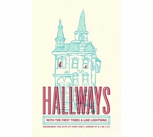 Hallways.jpg (JPEG Image, 670x600 pixels) #illustration #posters