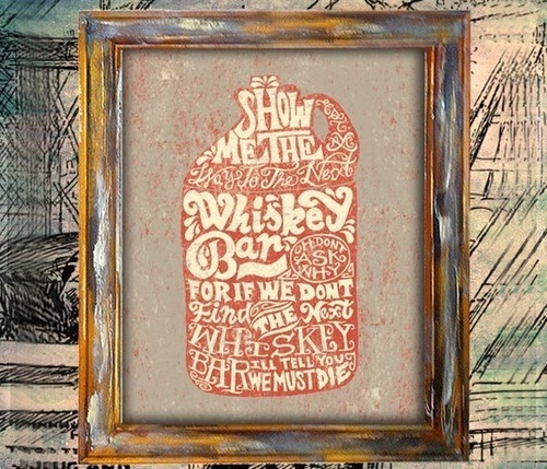 Whiskey Jar Print #technique #lettering #design #graphic #craftsmanship #quality #typography