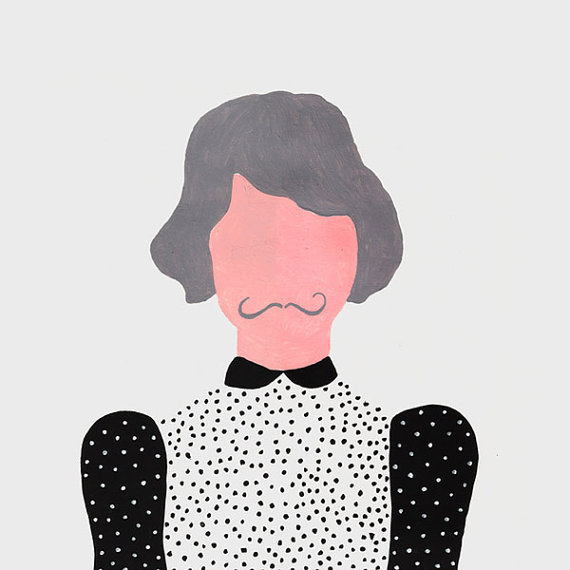 Charlottas beard #illustration #etsy