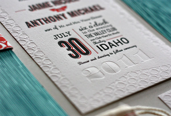 Jaime and Anthony Wedding Invitation #wedding #stationary #invitation