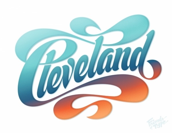Looking good Cleveland! — Friends of Type #lettering #typography