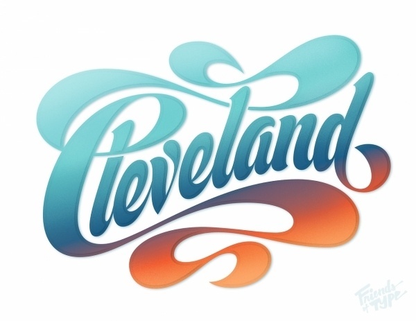 Looking good Cleveland! — Friends of Type #typography #lettering