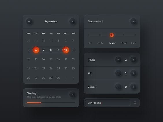 good application of darkmode ui