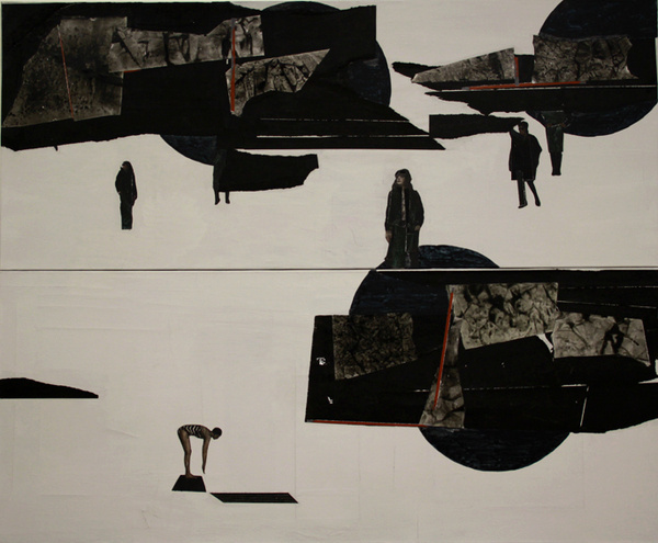 http://www.5piecesgallery.com/product/pawel-mendrek-sun-eclipse #painting #artist #art