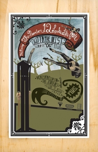 NUMBER 12 - TOUR POSTER - Les Barbire #media #multi #poster