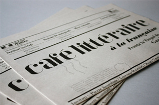 cafe litteraire #newspaper #typography