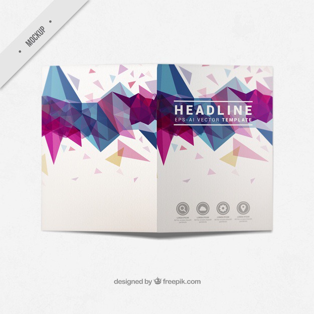Modern business bi-fold flyer with abstract shapes Free Psd. See more inspiration related to Brochure, Flyer, Mockup, Business, Abstract, Template, Geometric, Shapes, Leaflet, Text, Flyer template, Stationery, Corporate, Mock up, Company, Modern, Booklet, Polygonal, Information, Geometric shapes, Triangles, Abstract shapes, Low poly, Up, Geometrical, Stylish, Low, Mock and Geometrical shapes on Freepik.