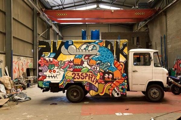 Introducing The Mind Blowing Artist Grito | Abduzeedo Design Inspiration #truck #graffiti #design #art #street #painting