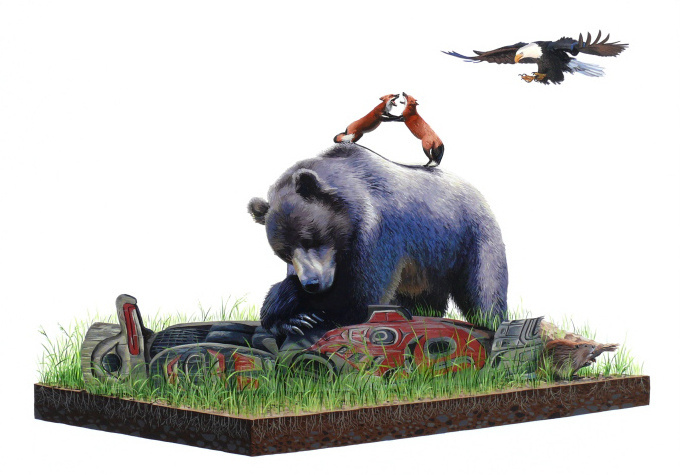 Josh Keyes, illustration