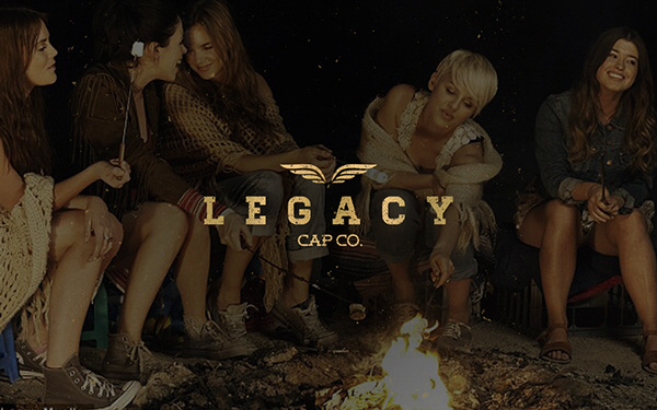 LEGACY Cap Co. // Branding on Behance #logomark #branding #apparel #retro #texture #brand #identity #gold #logo #trend #style