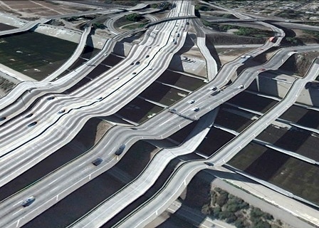 Clement Valla: Postcards From Google Earth - Bridges - Eclectica #amazing #street #valla #clement #cool