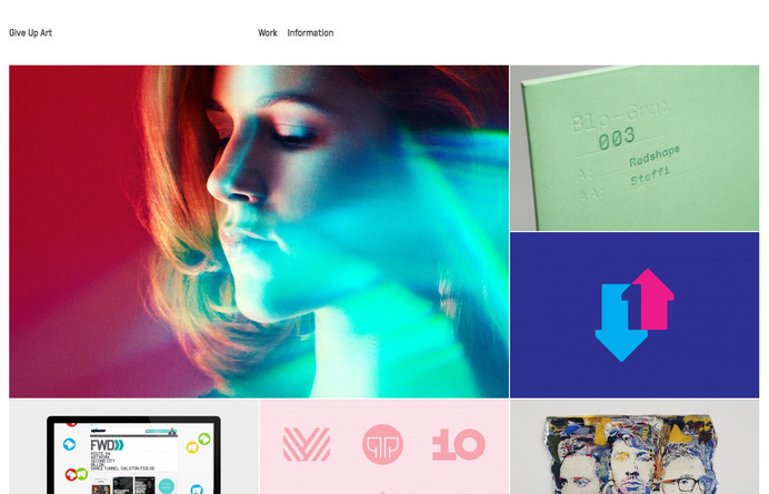 Inspiration N°136 : Give Up Art #gallery #inspirations #the #website #minimal #webdesign #web