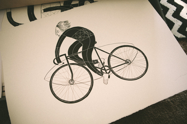 Brixton Visual Relay: John Antoski | I'm A OK #drawing #bicycle