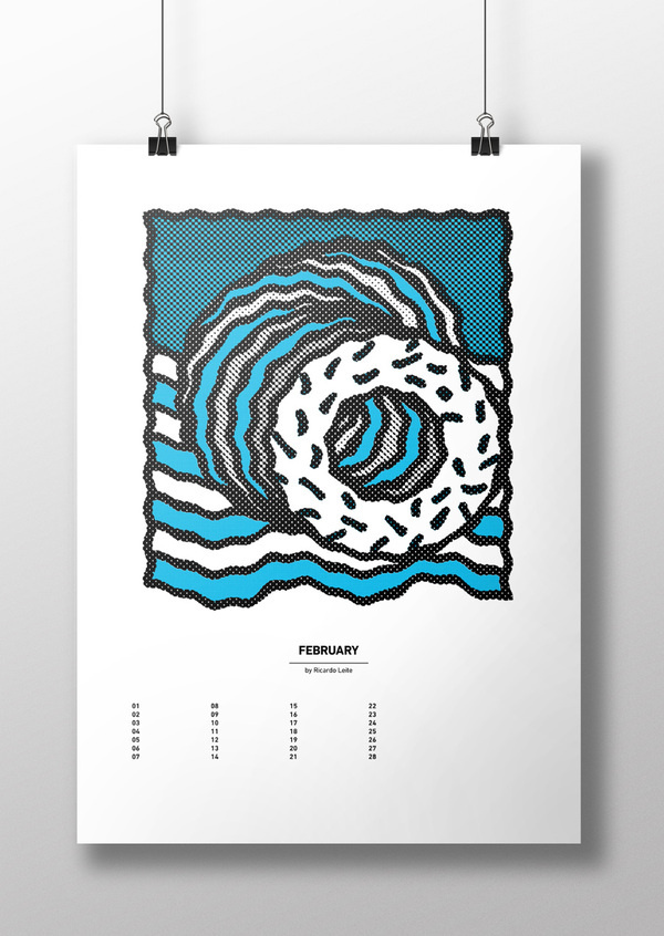 Calendart  |   http://calendart.nlCalendart is a calendar illustrated by 13 illustrators from all over Europe. Calendart is a project by #illustration #calendar