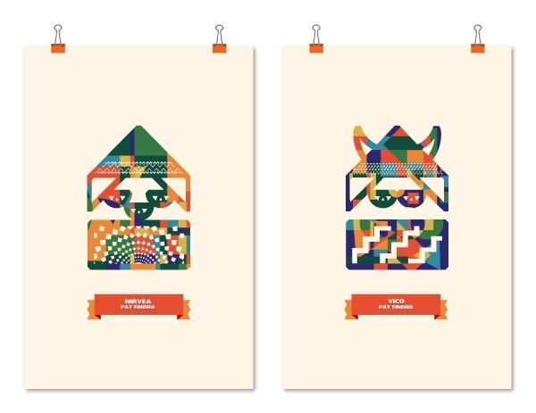 Pat Findros on the Behance Network #illustration #color #pattern #poster