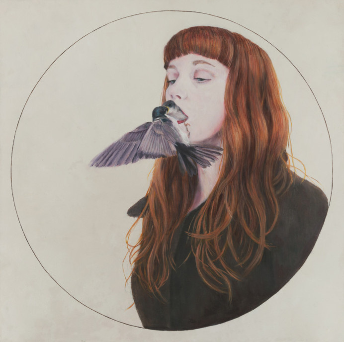christer karlstad - empty kingdom - art blog #design #bird #illustration #strange #painting #art #circle #surreal