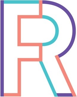 Logo des Flüchtlingsrats Berlin (Bestehend aus den Buchstaben F und R für FlüchtlingsRat) in verschiedenen Farbvariationen #logo #colour