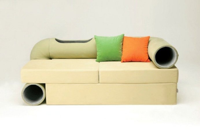 Best Cats Play Furniture Product Images On Designspiration The Cat Tunnel Sofa Is A Conceptual Couch That Simultaneously Lets People Rest Cats Play