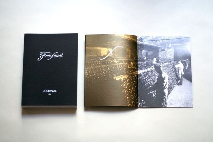 Brochure design idea #252: We designed a brand brochure for Friexenet's most recent promo event. Spanish cava faces stiff co...