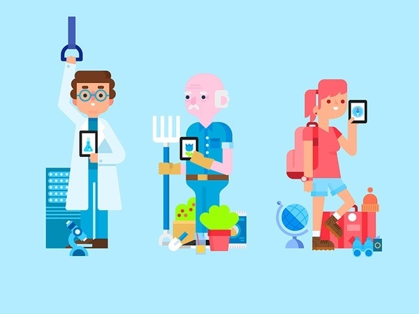 Newsstand Characters #illustration