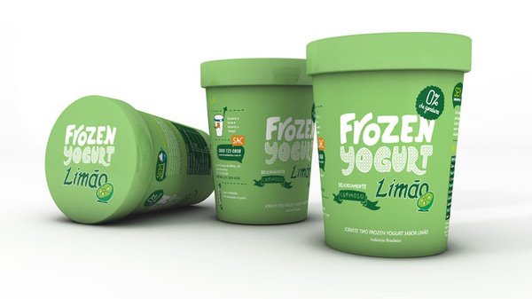 FrozenÂ Yogurt The Dieline #packaging #type #ice #cream