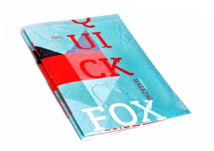 The Quick Brown Fox Magazine by Niermala B. Timmers www.niermalatimmers.com #cool #font #fold #timmers #fox #frozen #design #graphic #popup #brown #quick #niermala #art #papercraft #type #ice #folding #3d #magazine #typography
