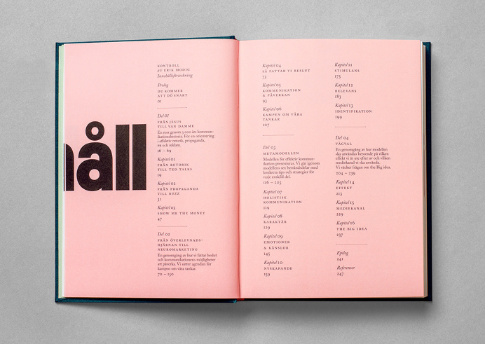 Kontroll by Snask #layout #pink #serif #grid
