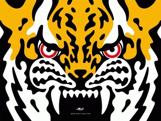 THE SKULL DEZAIN #vector #nakatani #dezain #the #toshiki #tiger #skull