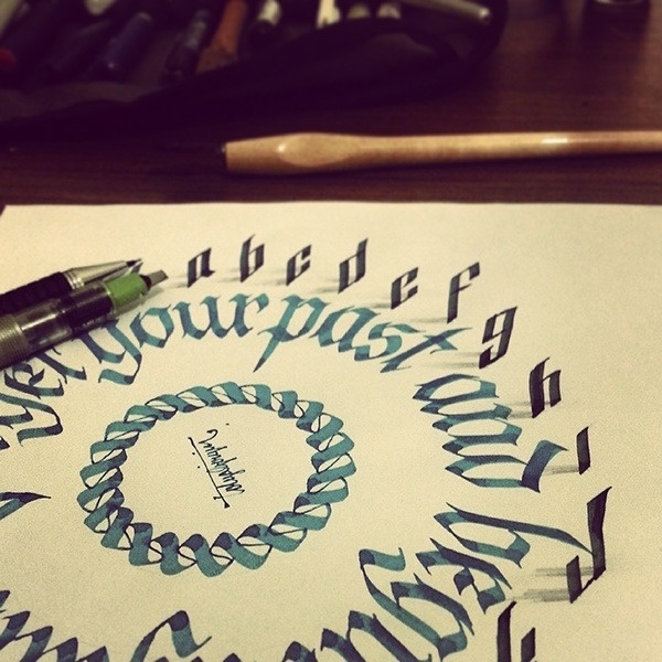 Nathan Shinkle - betype: 3D Lettering with Parallelpen by Tolga... #type #shadow