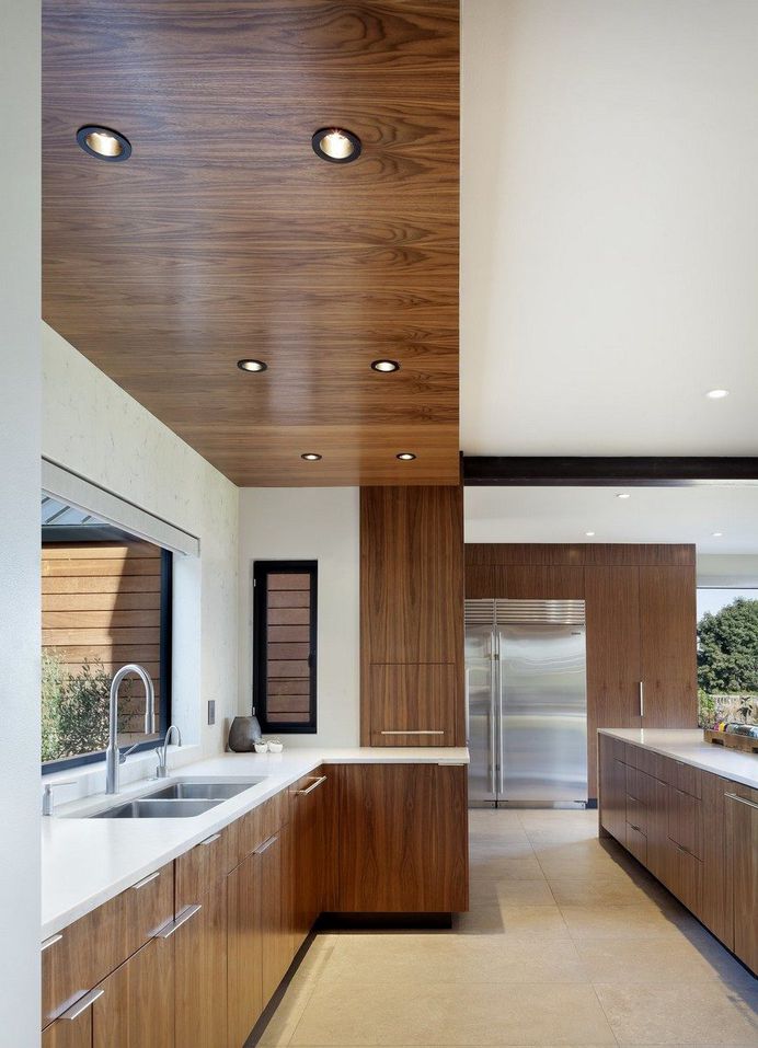 Open Floor Plan Home Featuring a Natural Palette of Steel, Concrete and Walnut 11