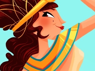 Dribbble - 2013 Calendar - Sneak Peek by Genevieve FT #genevieve #dribbble #greek #illustration #ft #character