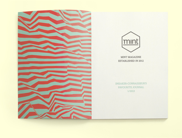 MINT Magazine // Sneaker Magazine on Editorial Design Served #pattern #editorial