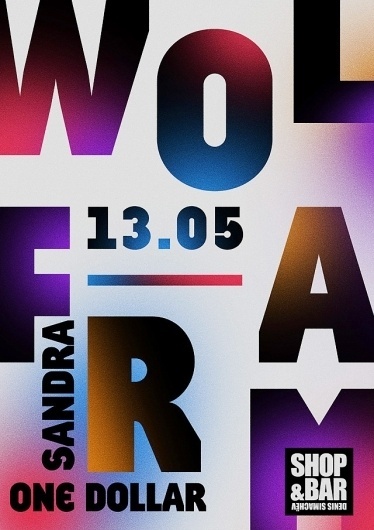 Poster inspiration example #182: Wolfram poster - Young & Fresh #design #graphic #poster