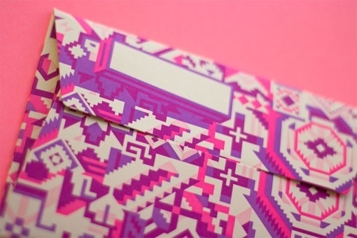Design Work Life » cataloging inspiration daily #envelopes #american #letterpress #stationery #native #neon