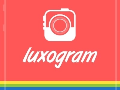 Dribbble - Luxogram Brand - Logo design by Jeff Broderick #banner #instagram #camera #retro #luxogram #typography