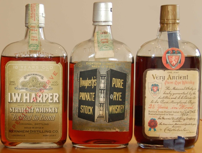 Vintage Whiskey Bottles