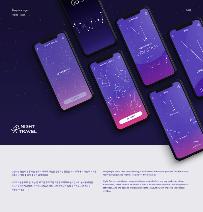 NIGHT TRAVEL - Sleep Manager on Behance
