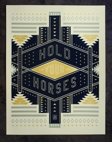 FFFFOUND! | NeighborhoodStudio — Hold Your Horses #typography #poster