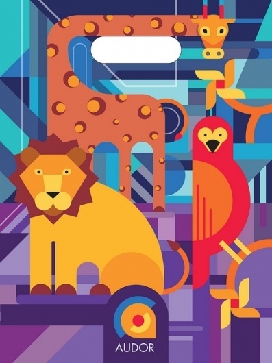 Cara1 bolsa | Flickr: Intercambio de fotos #design #graphic #geometric #illustration #colors #animals