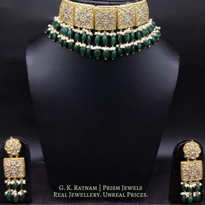 Choker Necklace Set - gold diamond polki kundan meena jadau jewellery