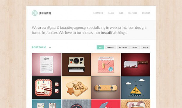 Longwave homepage html template psd Free Psd. See more inspiration related to Template, Portfolio, Psd, Responsive, Html, Homepage and Horizontal on Freepik.