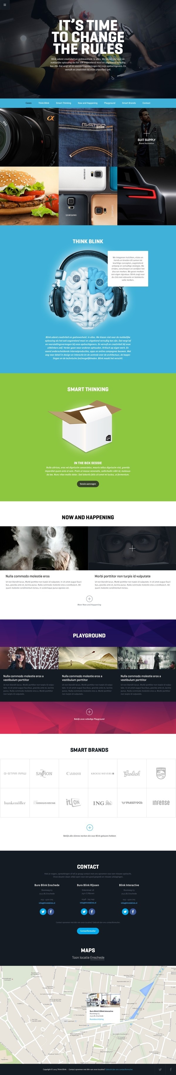 Homepages design idea #87: Think index #homepage #web