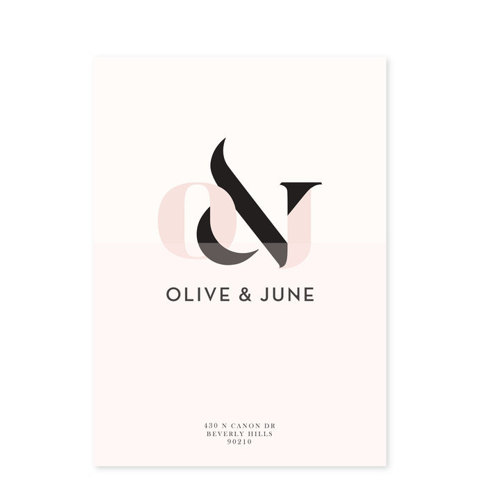 OLIVE & JUNE #ampersand #cover #blush