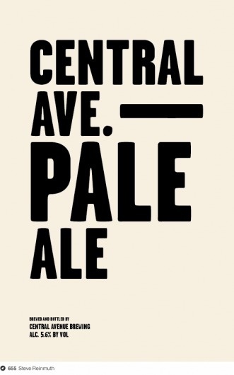 Central Avenue Brewing on Dropula - The inspirational catalogue #type #minimal #poster #typography