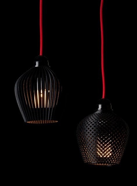 3D Printed Lamp Shades by Samuel Bernier #design #product #industrial #craftsmanship #engineering