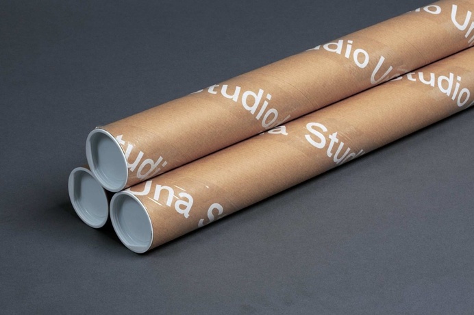 studio una graphic design branding logotype corporate identity germany mindsparkle mag designblog cardboard brown silk screen printing print