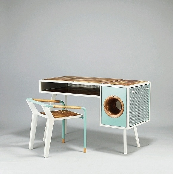 Soundbox desk #furniture #design #desk